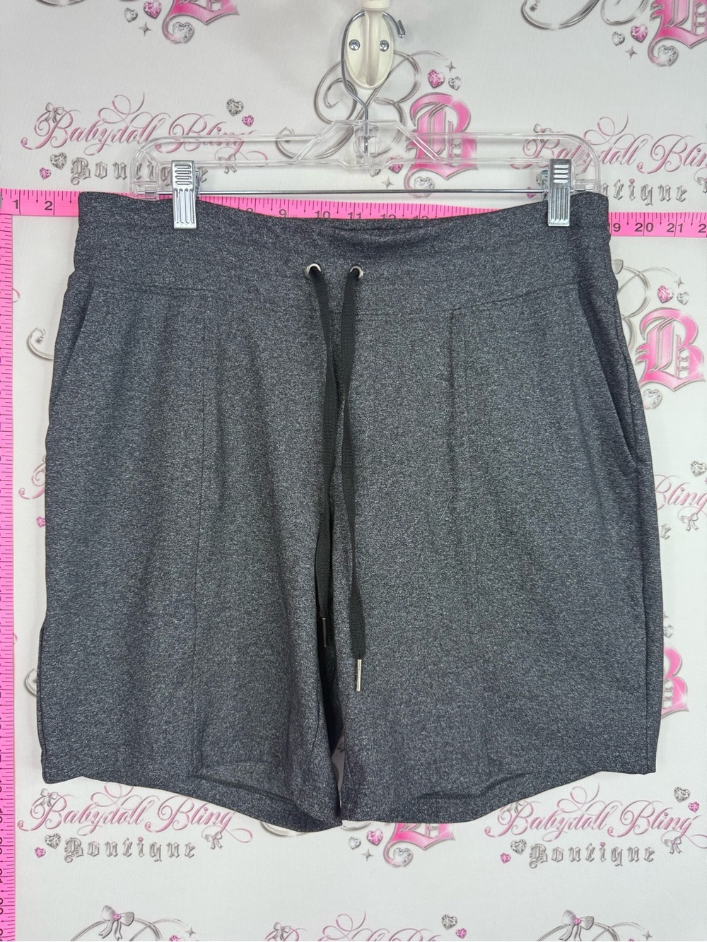 HYBA shorts grey Women's Gray Drawstring Lounge Shorts